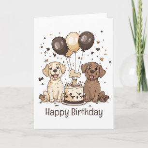 Grattis på födelsedagen Labrador Retriever Hundar Kort