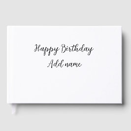 Grattis på födelsedagen lägg till namn-titeln som  gästböcker