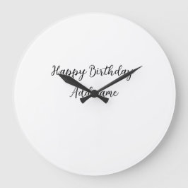 Grattis på födelsedagen lägg till namn-titeln som  stor klocka