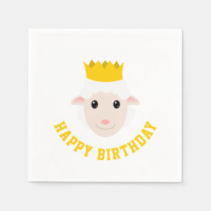 Grattis på födelsedagen Lamb Pappersservett