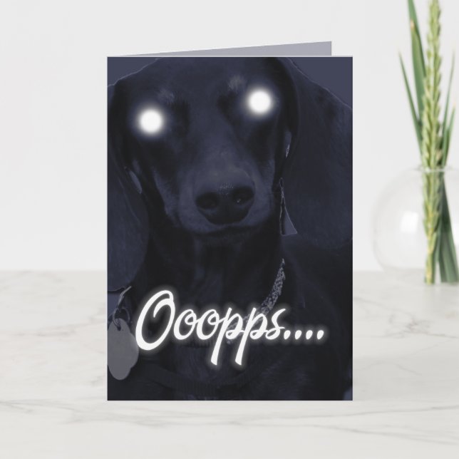 Grattis på födelsedagen - Lantljus - Dachshund Kort (Framsida)