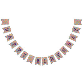 Grattis på födelsedagen Låt oss Groove Tie Dye Vimplar