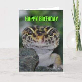 Grattis på födelsedagen Leopard Gecko Kort