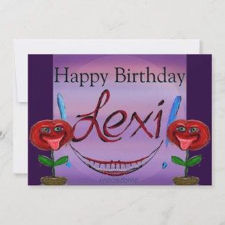 Grattis på födelsedagen Lexi! Blommor Kort