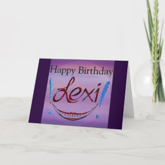 Grattis på födelsedagen Lexi! Kort