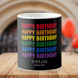 Grattis på födelsedagen LGBT-Pridet LGBTQ Transgen Kaffemugg