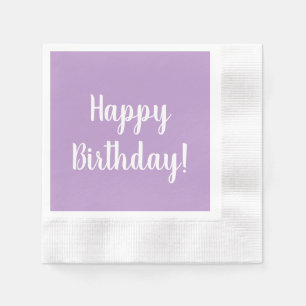 Grattis på födelsedagen Lila Syren Födelsedagsfest Pappersservett