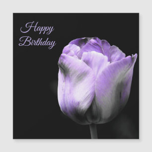 Grattis på födelsedagen Lila Tulip *anpassa sig ef