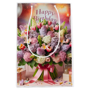 Grattis på födelsedagen, lilac bouquet, Natasha Us