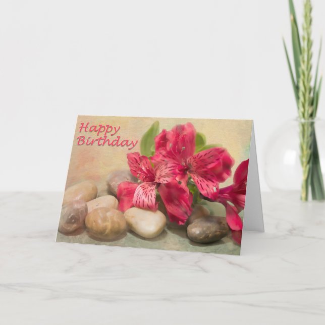 Grattis på födelsedagen Lilies of the Nile's Card Kort (Framsida)