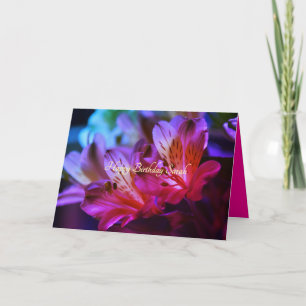 Grattis på födelsedagen Lilies Personalizable Birt Kort