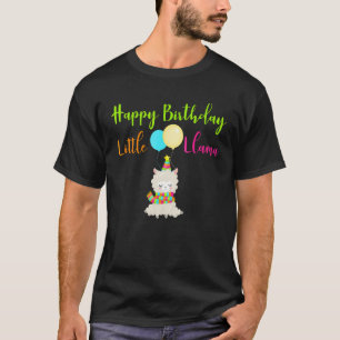 Grattis på födelsedagen Lilla Lama Födelsedagsflic T Shirt