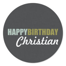 Grattis på födelsedagen Linen Grått