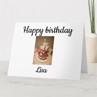 Grattis på födelsedagen Lisa Kort