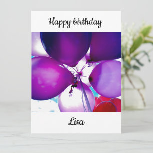 Grattis på födelsedagen Lisa Kort