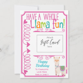 Grattis på födelsedagen Llama Roligt Gift Card Hol