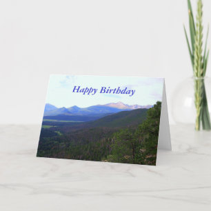 Grattis på födelsedagen, London Peak, Colorado Kort