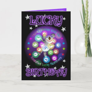 Grattis på födelsedagen Lucky Lottery Greeting Car Kort