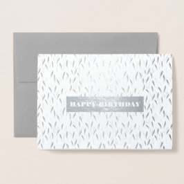 Grattis på födelsedagen. Luxury Real Foil | Vatten Folierat Kort