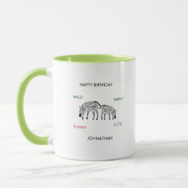 Grattis på födelsedagen, Lycklig Kenyan Coffee Zeb Mugg
