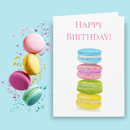 Grattis på födelsedagen Macaroons Färg Pencil Teck Kort