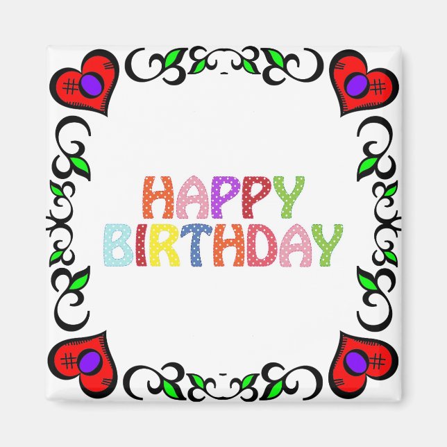 Grattis på födelsedagen Magnet (Framsidan)