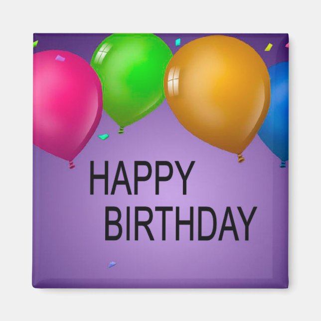 grattis på födelsedagen magnet (Framsidan)