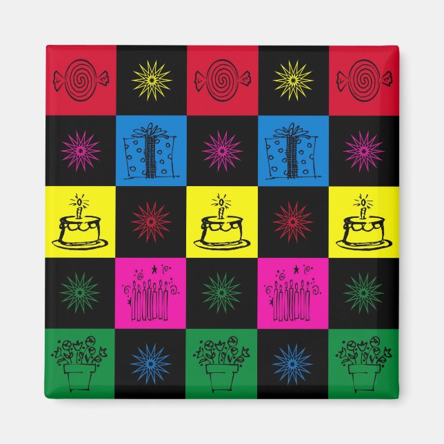 Grattis på födelsedagen magnet (Framsidan)