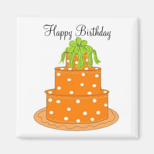 Grattis på födelsedagen magnet (Framsidan)