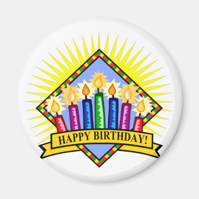 Grattis på födelsedagen magnet (Framsidan)