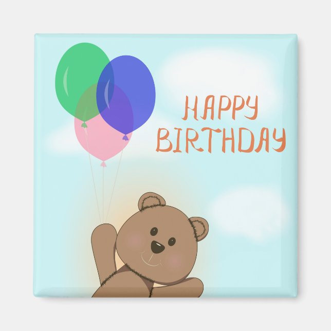 Grattis på födelsedagen magnet (Framsidan)