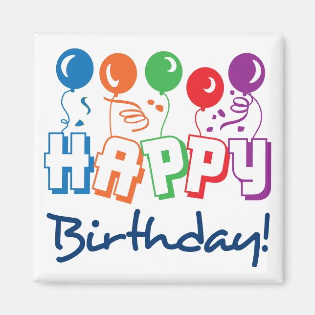 Grattis på födelsedagen magnet (Framsidan)