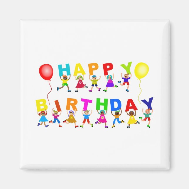 Grattis på födelsedagen magnet (Framsidan)