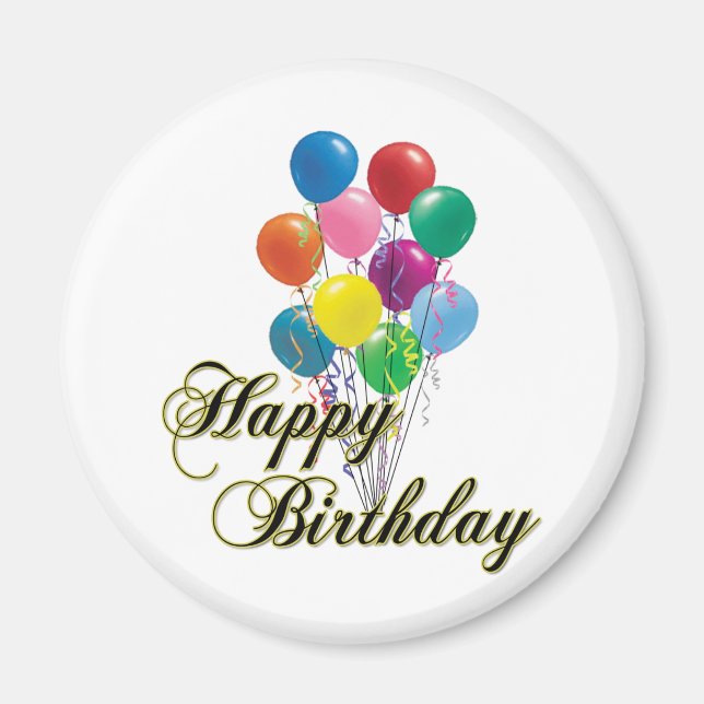 Grattis på födelsedagen Magnet - D4 (Framsidan)