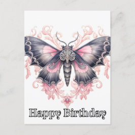 Grattis på födelsedagen Majestic Butterfly Illustr Helg Vykort