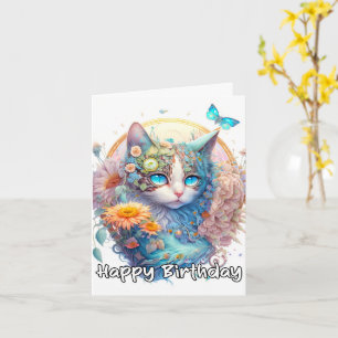 Grattis på födelsedagen Majestic Kattunge Design Kort