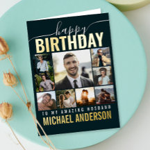 Grattis på födelsedagen Make | Maka Collage Photo