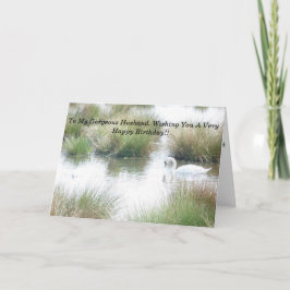 Grattis på födelsedagen Make Svanar Kort