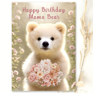 Grattis på födelsedagen Mamma Bear Kärlek, du har Meddelande