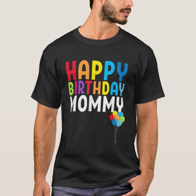 Grattis på födelsedagen Mamma Cute Småbarn Mammor, T Shirt (Framsida)