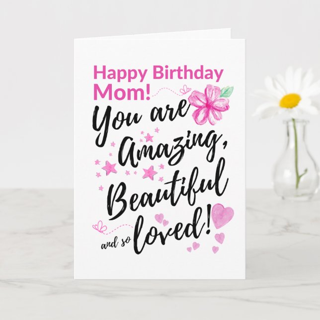 Grattis på födelsedagen Mamma! Du är Fantastisk, v Kort (Liten växt)