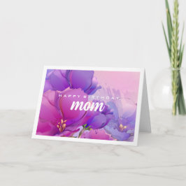 Grattis på födelsedagen, Mamma. Färgfärgsfärgsfärg Kort