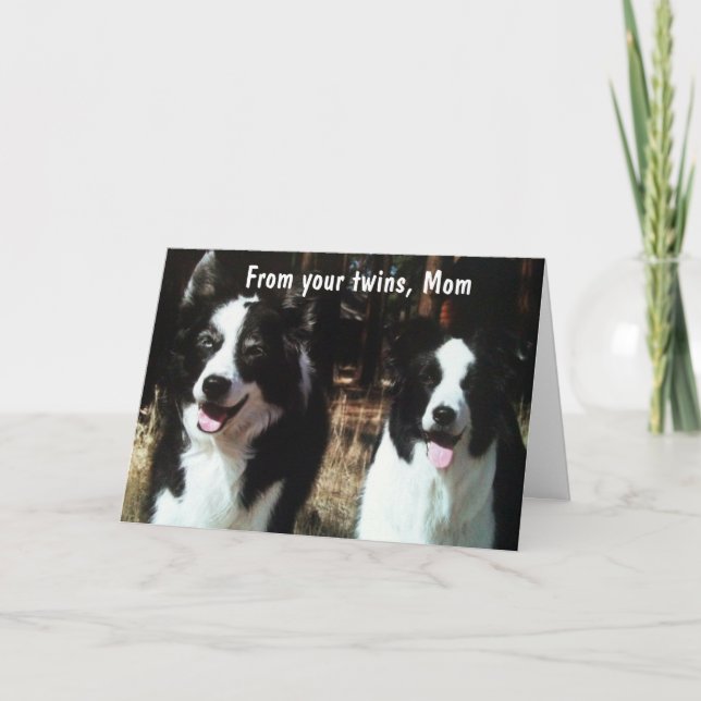 GRATTIS PÅ FÖDELSEDAGEN MAMMA FRÅN ERA TWILLINGAR KORT (Framsida)