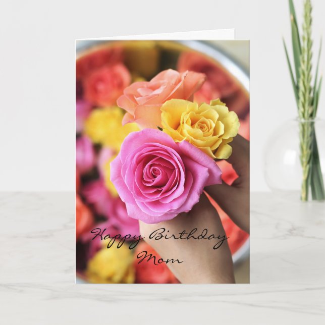 Grattis på födelsedagen Mamma Kort (Framsida)