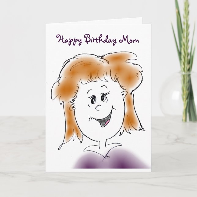 Grattis på födelsedagen Mamma Kort (Framsida)
