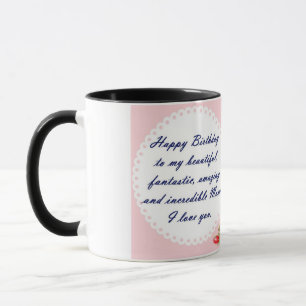 Grattis på födelsedagen Mamma Mugg: Skicka Kärlek Mugg