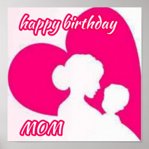 grattis på födelsedagen Mamma . Poster