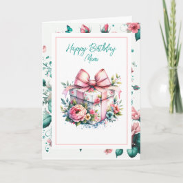 Grattis på födelsedagen Mamma | SHABBY CHIC BLOMMI Kort