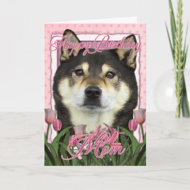Grattis på födelsedagen Mamma - Shiba Inus - Yasha Kort (Framsida)