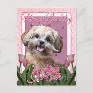 Grattis på födelsedagen Mamma - Shih Poo - Maggie Vykort